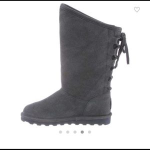 BearPaw grey lace up boots